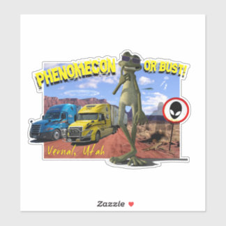 Vaca or Bust Vinyl Sticker