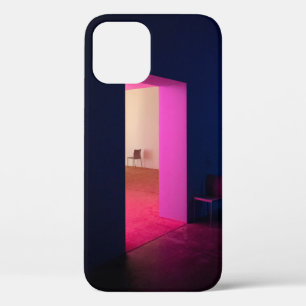 VACANT BROWN ARMLESS CHAIR NEAR WALL iPhone 12 CASE