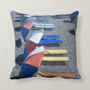 Vacant Chairs On Beach Cushion