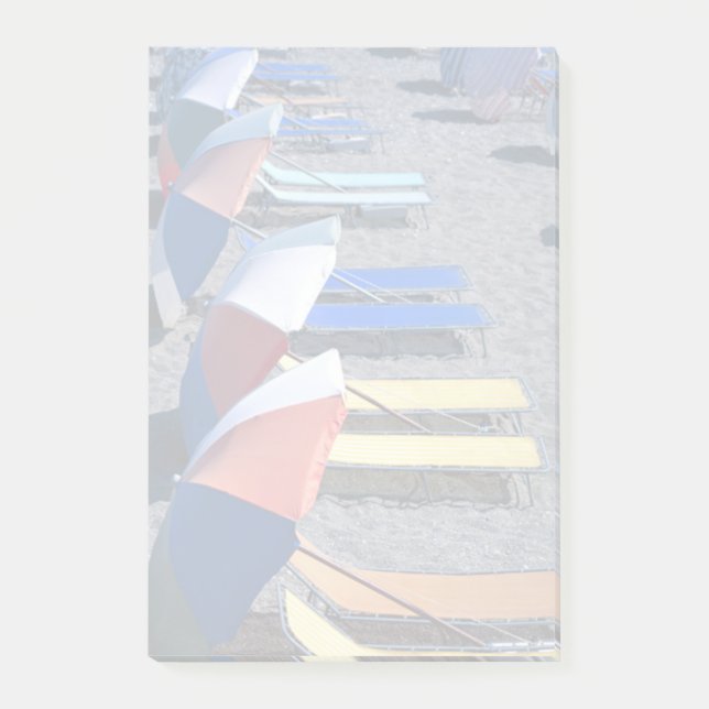 Vacant Chairs On Beach Post-it Notes (Front)