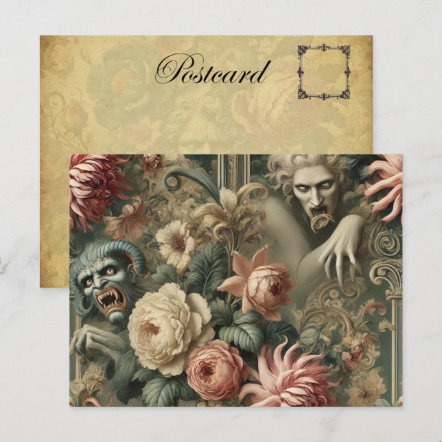 Vacant Hearts – Gothic Victorian Holiday Postcard (Front/Back)