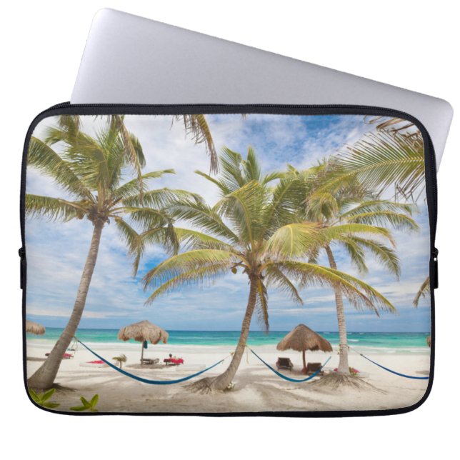 Vacation Beach Laptop Sleeve (Front)