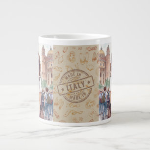 Vacation, Beautiful Women Vacation in Rome, Italy Large Coffee Mug