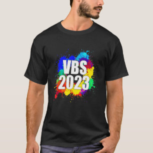 Vacation Bible School Crew 2023 Paint Splatter I L T-Shirt