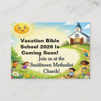 Vacation Bible School Customised Invitation