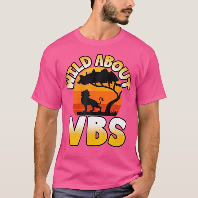 Vacation Bible School Lion Roar For Jesus Wild Abo T-Shirt (Front)