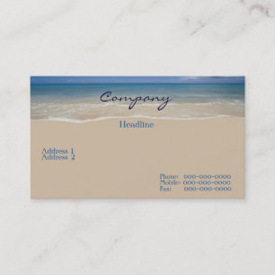 Vacation Business Card