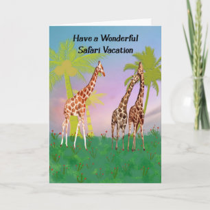 Vacation Card for Animal Safari