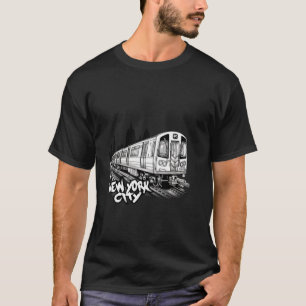 Vacation clip art New York city subway city backgr T-Shirt