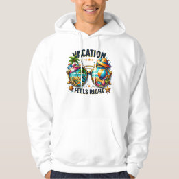 Vacation Feels Right Pullover Hoodie USA