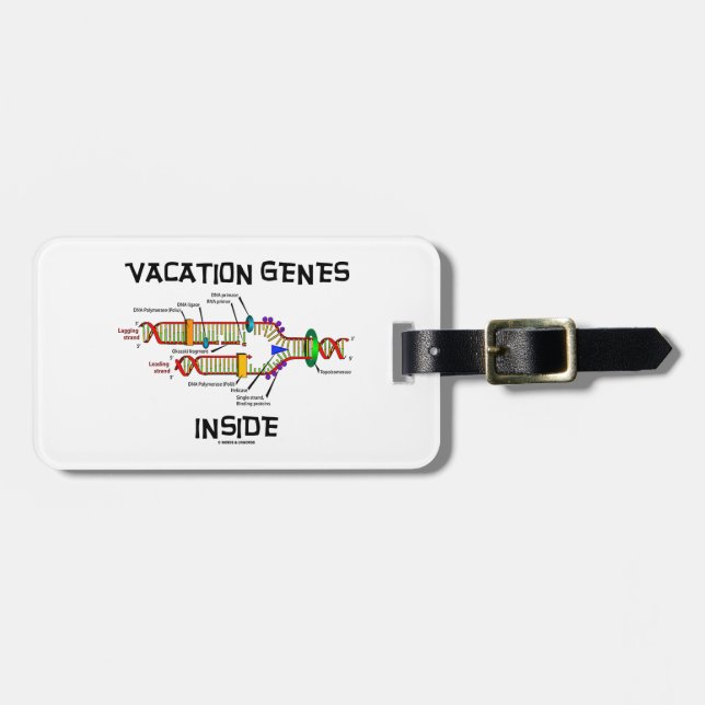 Vacation Genes Inside (DNA Replication) Luggage Tag (Front Horizontal)