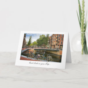 Vacation Good Luck - Amsterdam Canal Crossing Card