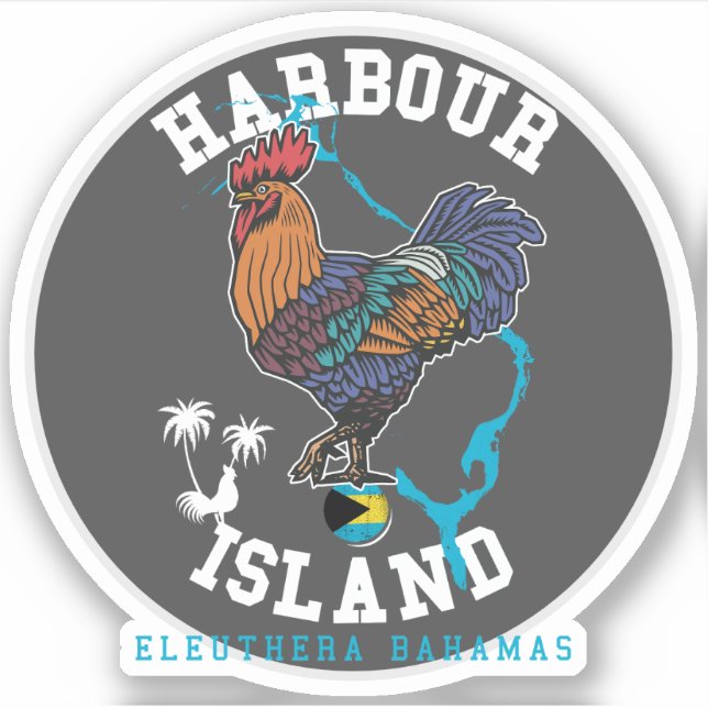 Vacation Harbour Island Bahamas Sticker Cruise (Front)