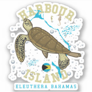 Vacation Harbour Island Bahamas Sticker Cruise