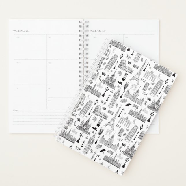 Vacation In Europe Pattern Planner (Display)