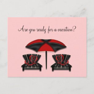 vacation invitation postcard