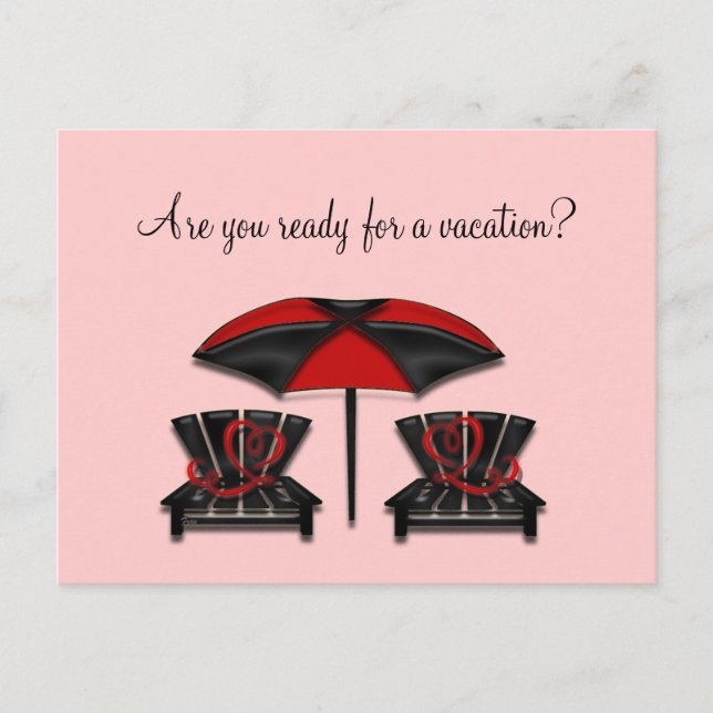 vacation invitation postcard (Front)