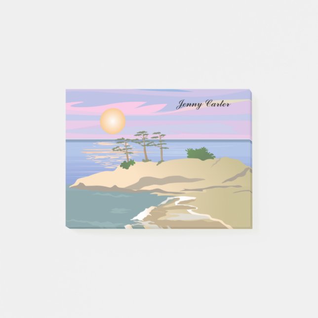 Vacation Island 1 Personalised Post-it Notes (Front)