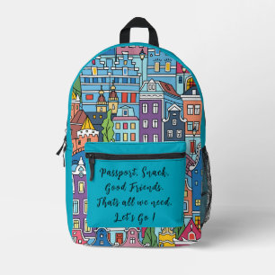 Vacation,Let's Go ! Printed Backpack