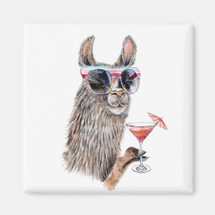 Vacation Llama Magnet