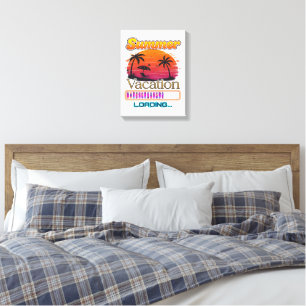 Vacation Loading Summer Sunset Beach Canvas Print