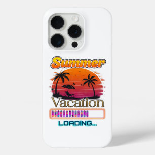 Vacation Loading Summer Sunset Beach iPhone 15 Pro Case