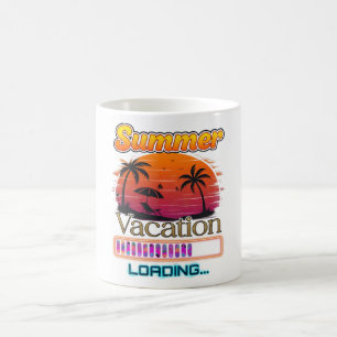 Vacation Loading Summer Sunset Beach Coffee Mug
