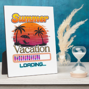 Vacation Loading Summer Sunset Beach Plaque