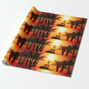 Vacation Matte Wrapping Paper, Wrapping Paper