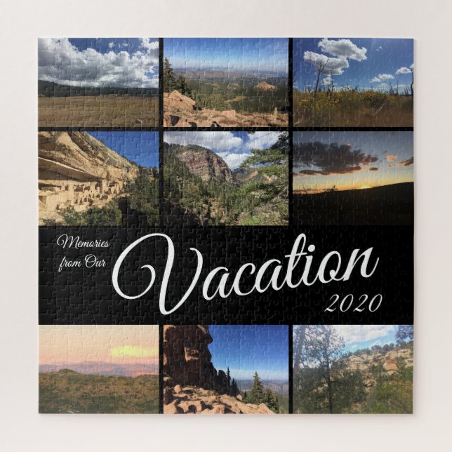 Vacation Memories Photo Gift Custom Puzzle (Vertical)