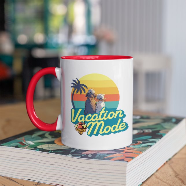 Vacation Mode Mug, Tropical Vacation Mug (Vacation Mode Tropical Holiday )
