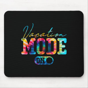 Vacation Mode Summer Tie Dye Family Beach Vacay Mo Mouse Mat