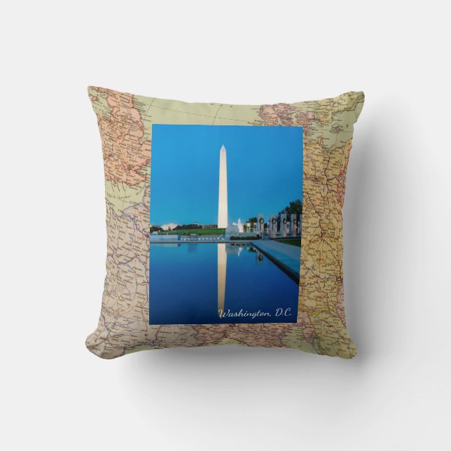 Vacation Photos Make Your Own Souvenir Throw Pillo Cushion (Front)