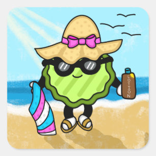 Vacation Pickle   Holiday Pickle  Square Sticker