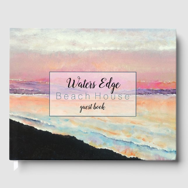 Vacation Rental Beach Fine Art  Guest Book (Front)