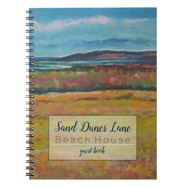 Vacation Rental Coastal Sand Dunes Guest Book (Front)