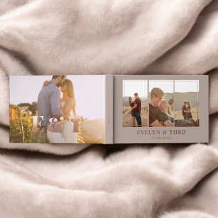 Vacation Rental Elegant Photo Beige Guest Book