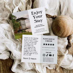 Vacation Rental Property Business Welcome Postcard