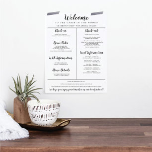 Vacation Rental Welcome Guide House Rules