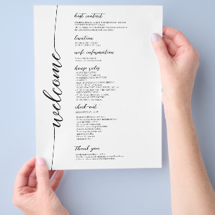 Vacation Rental Welcome Guide House Rules Flyer