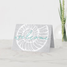 Vacation Rental Welcome Letter Beach Airbnb Card