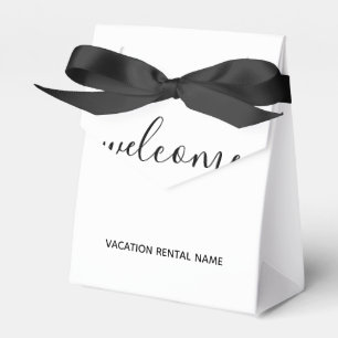 Vacation Rental White Welcome Favour Box