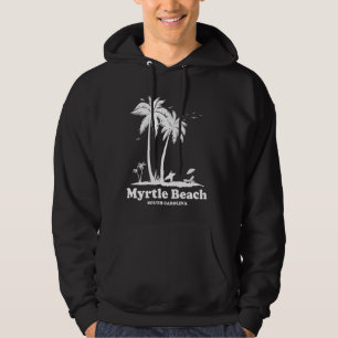 Vacation Retro Sunset South Carolina Myrtle Beach Hoodie