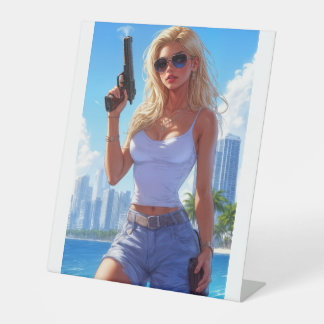 Vacation’s Over – Back from the Beach, Locked and  Pedestal Sign