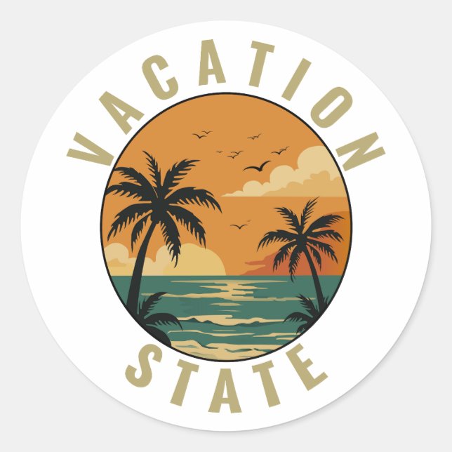 Vacation State sticker (Front)