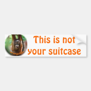 Vacation Suitcase Identification Tags Bumper Sticker