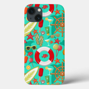 vacation summer beach pattern    iPhone 13 case