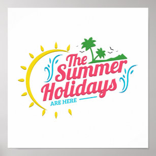 Vacation summer holidays poster