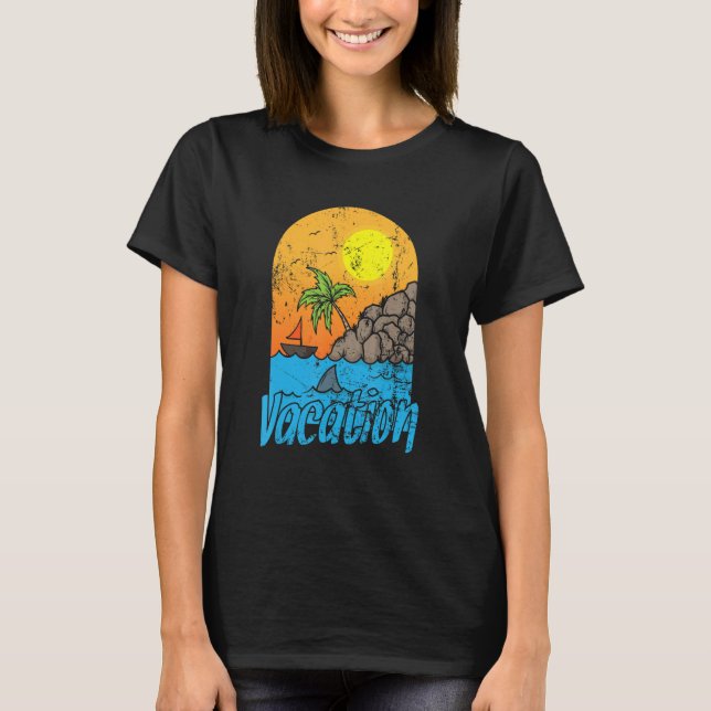 Vacation Summer Sun and Beach T-Shirt (Front)