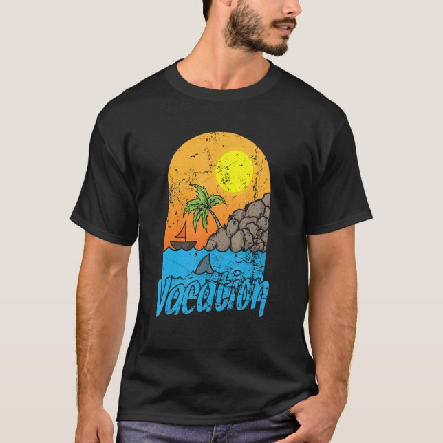 Vacation Summer Sun and Beach T-Shirt (Front)